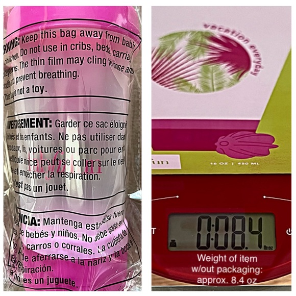 NIB FABFITFUN DRINK SHAKER BOTTLE BPA Free Blender Ball Built-In Storage - Picture 9 of 9